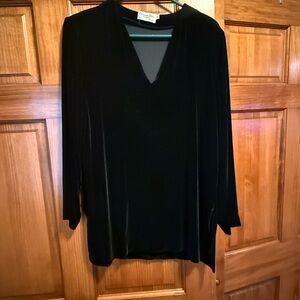 Dior Black Velvet Blouse
